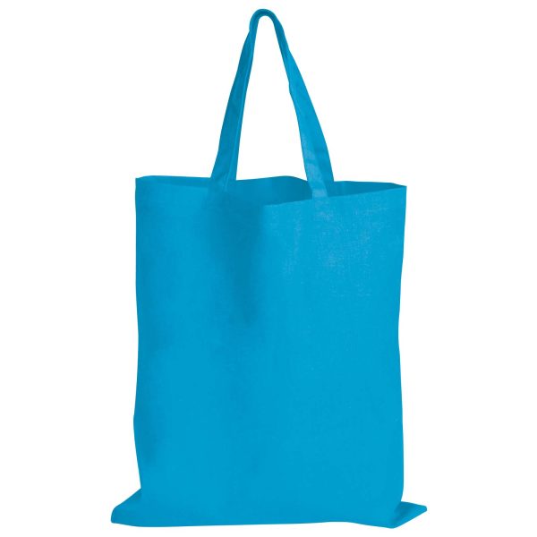 Coloured Cotton Short Handle Tote Bag - Image 5