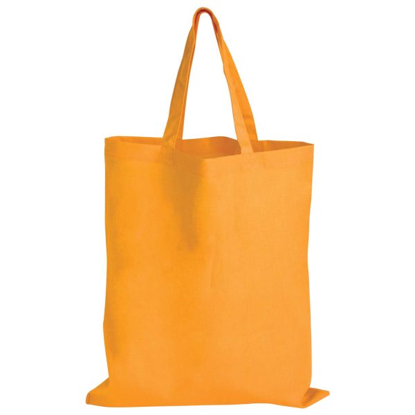 Coloured Cotton Short Handle Tote Bag - Image 6