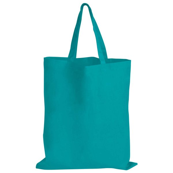 Coloured Cotton Short Handle Tote Bag - Image 12