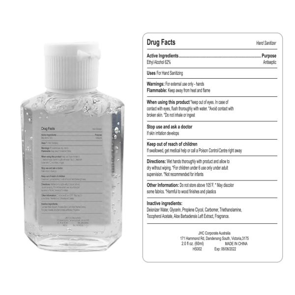 60ml Hand Sanitiser Gel - Image 3