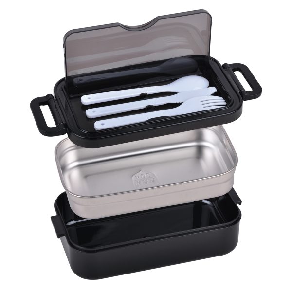 Lunch Box With 304 Stainless Steel With Knife And Fork