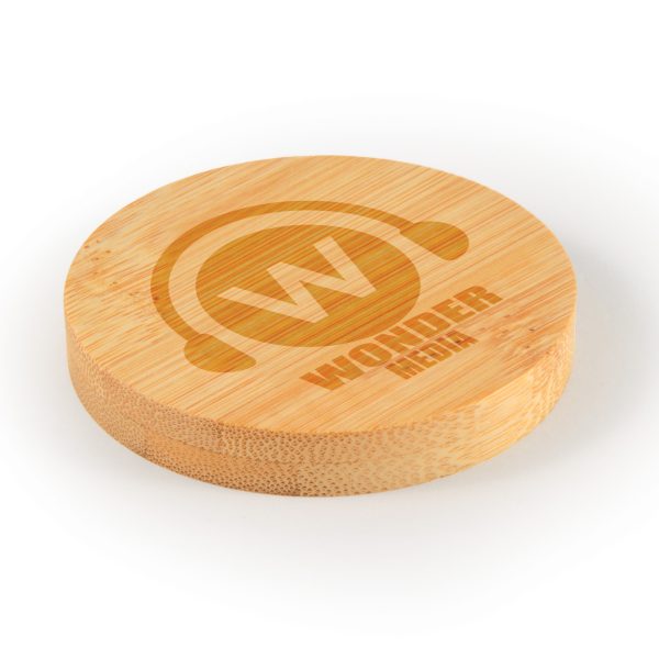 Discus Bamboo Bottle Opener Coaster - Image 2