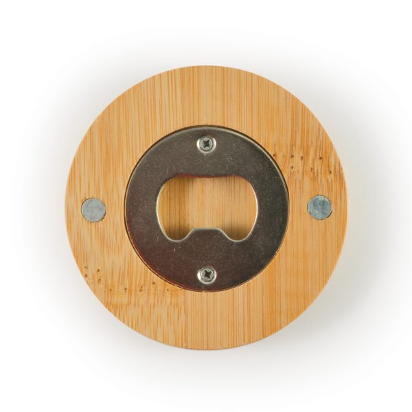 Discus Bamboo Bottle Opener Coaster - Image 6