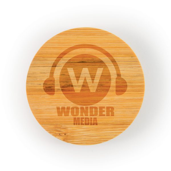 Discus Bamboo Bottle Opener Coaster - Image 5