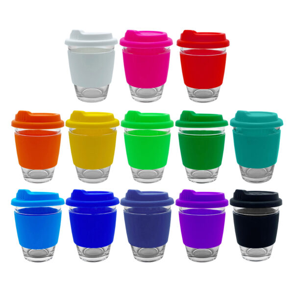 Carlo Glass Coffee Cup – Silicone - Image 2