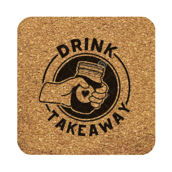 Vineyards Cork Coaster-Square