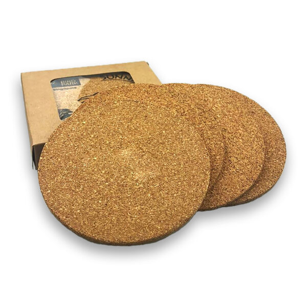 Vineyards Cork Coaster Round Set of 4 - Image 2