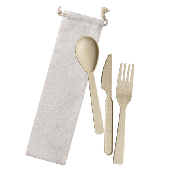 Wheat Straw Utensils In Bag - Image 2