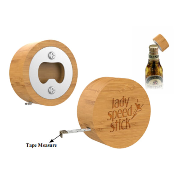 Bottle Opener With Tape Measure