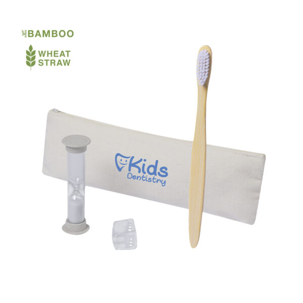 Tooth Brush & Sand timer set - Lowchen