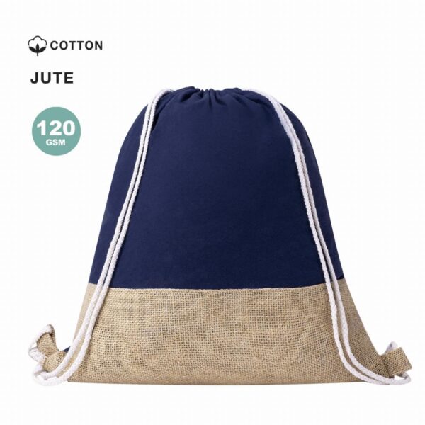 Drawstring Bag made in Cotton & Jute combo - Zyndrax