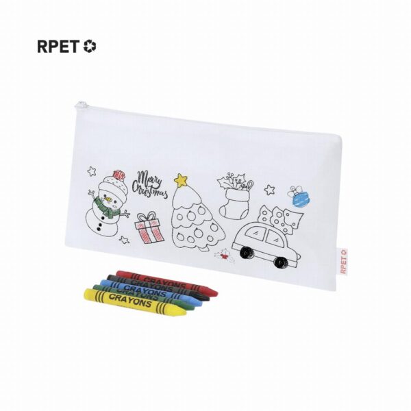 Pencil case in Christmas design (RPET) Flemenk