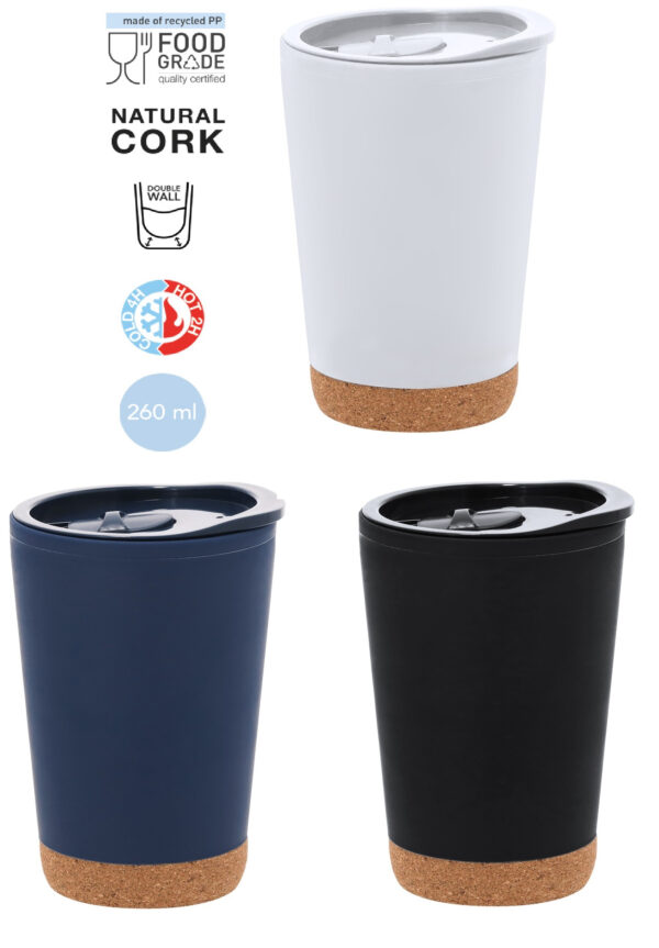 Insulated cup in Recycled PP - Doyle