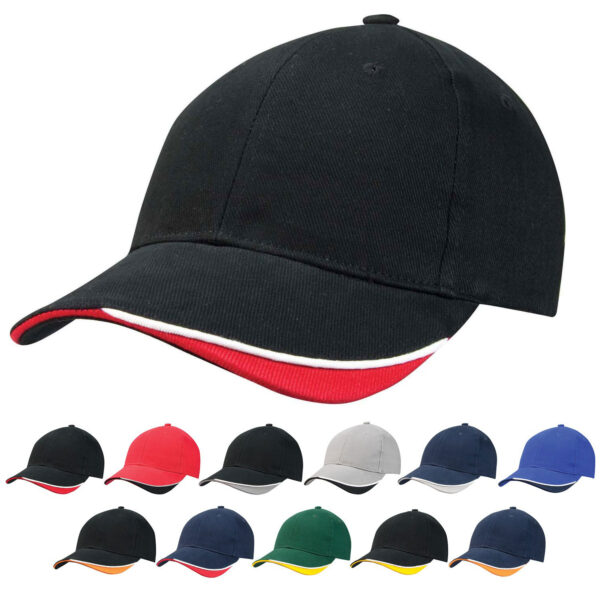 Cap 6 panel local stock heavy brushed cotton Champion