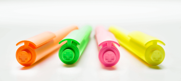 Pen Plastic Chalk Fluro colours