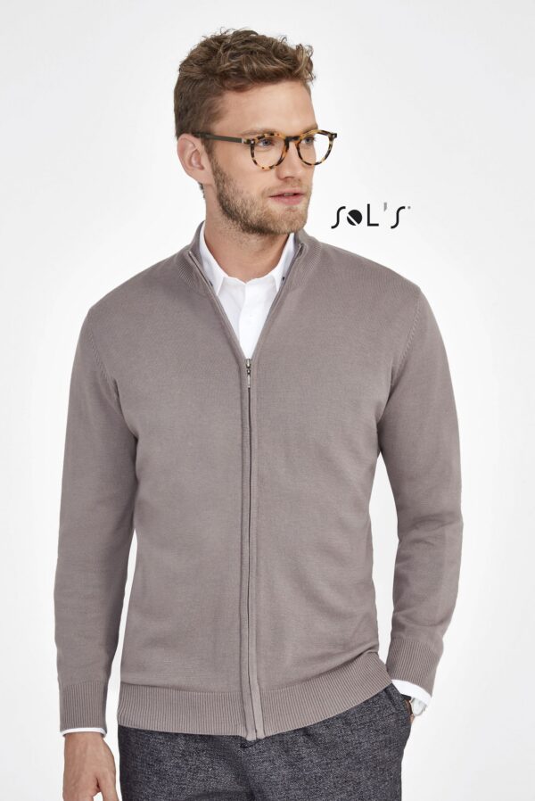 Cardigan zippered Men's cotton and acrylic mix GORDON