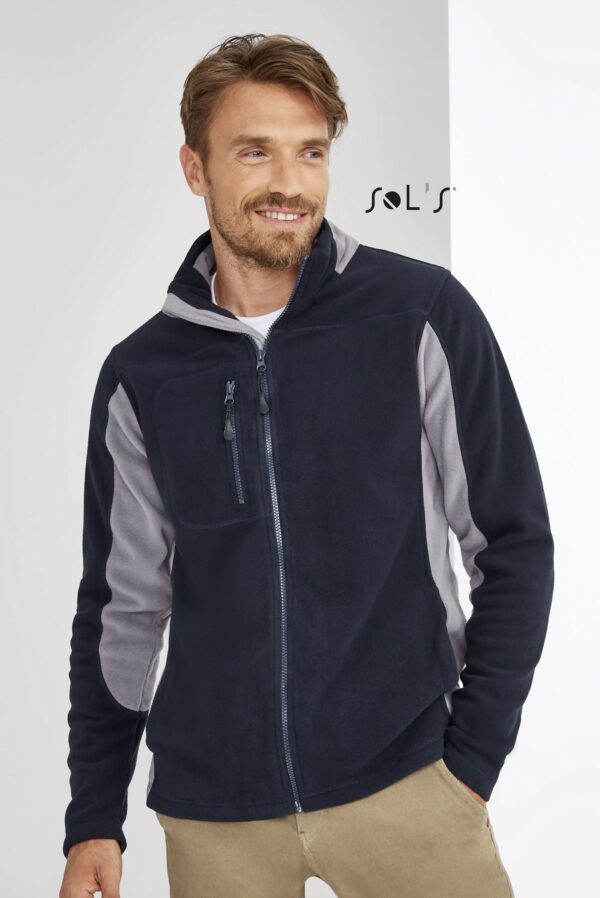 Polar fleece top Men's zippered   NORDIC