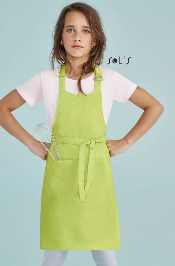 APRON kids size with pocket  polyester cotton mix