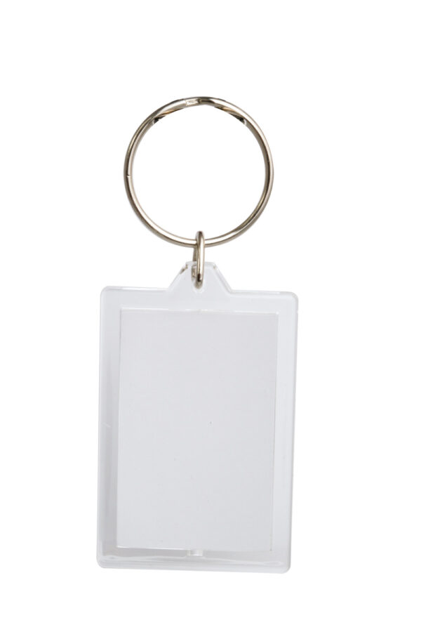 Plastic insert keyring