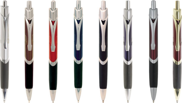 Metal pen triangular barrel shape Stag