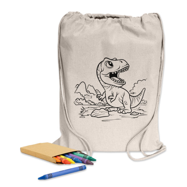 Colouring Calico Library Bag