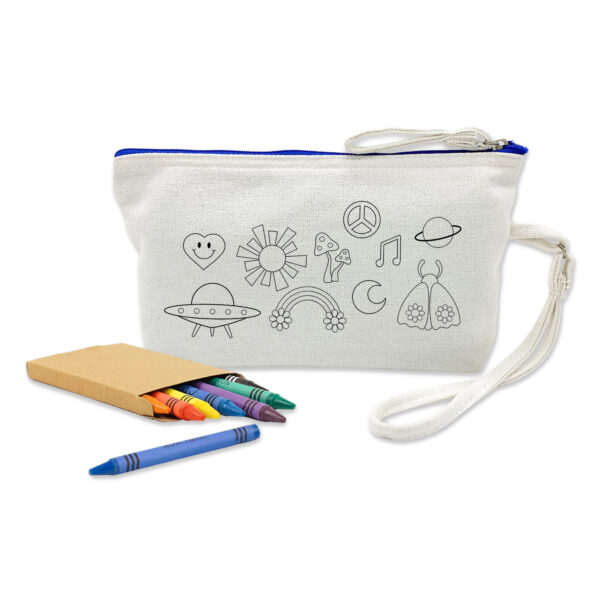 Colouring Canvas Cosmetic Bag