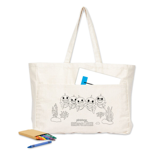 Colouring Delton Canvas Large Shopper