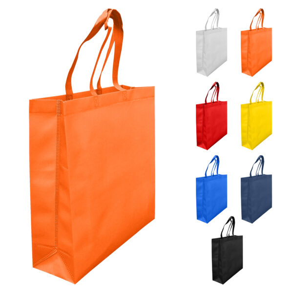 Laminated Non Woven Bag with Large Gusset - Image 2