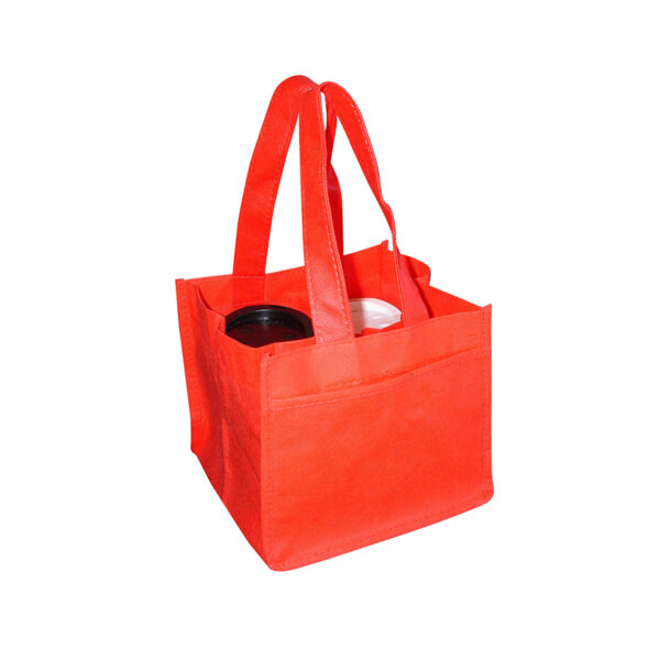 Non Woven 4 Coffee Cups Bag - Image 3