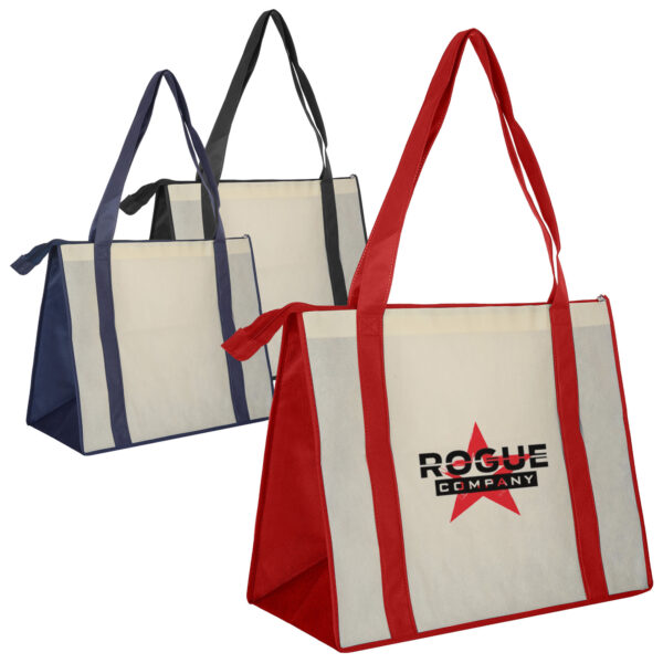 Non Woven Large Zipped Shopping Bag - Image 2