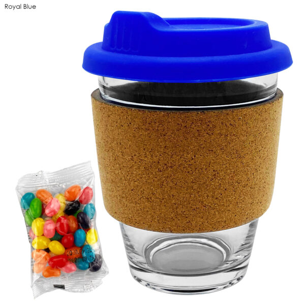 Jelly Bean In Cork Band Glass Coffee Cup - Image 14