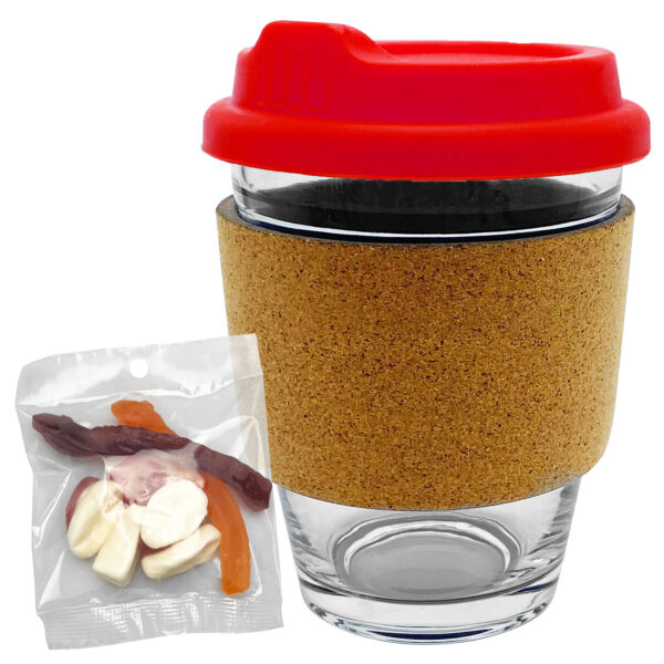 Jelly Party Mix in Cork Band Glass Coffee Cup - Image 5