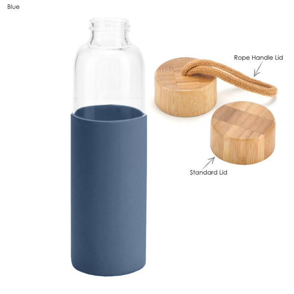 Honya Glass Drink Bottle with Sleeve - Image 3