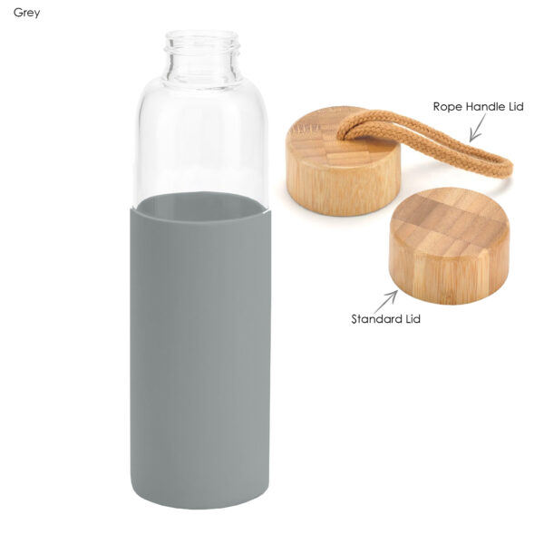 Honya Glass Drink Bottle with Sleeve - Image 4