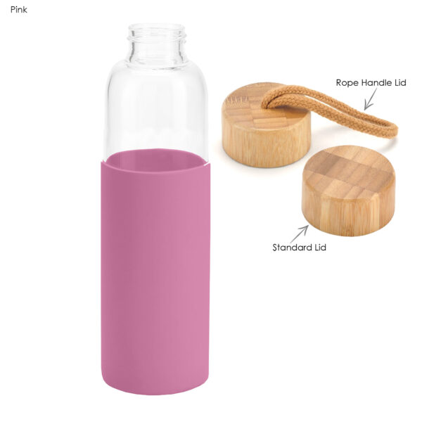 Honya Glass Drink Bottle with Sleeve - Image 5