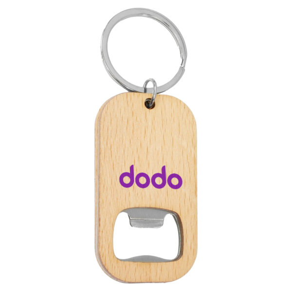 Bamboo Bar Bottle Opener Key Ring