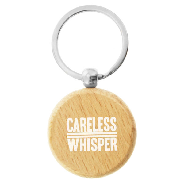 Wood Round Key Ring - Image 2