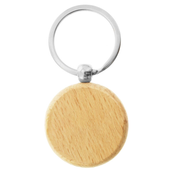 Wood Round Key Ring - Image 3