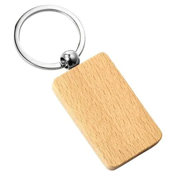 Wood Euro Key Ring - Image 3