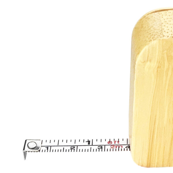 Bamboo Tape Measure Key Ring - Image 4