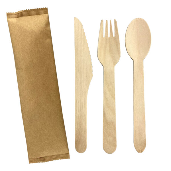 2pcs Wooden Cutlery Set - Image 2