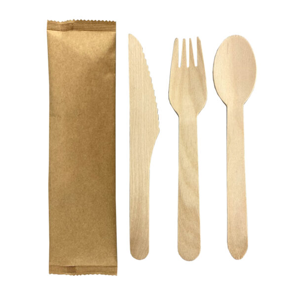 2pcs Wooden Cutlery Set - Image 3