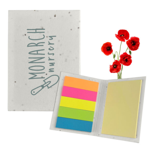 Corn Poppy Seed Sticky Note Pad - Image 2