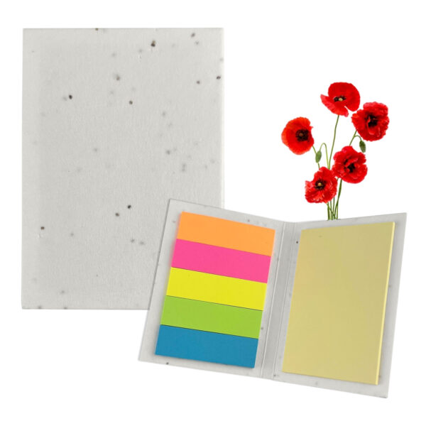 Corn Poppy Seed Sticky Note Pad