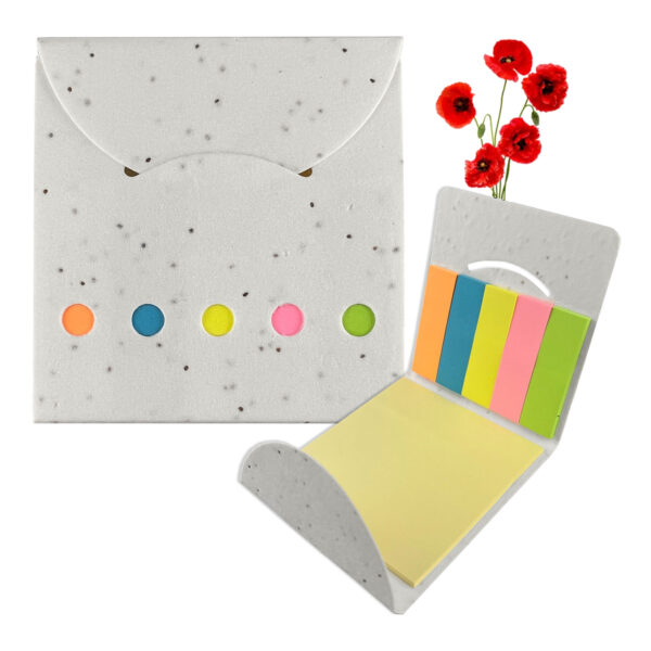 Corn Poppy Seed Sticky Note Pad