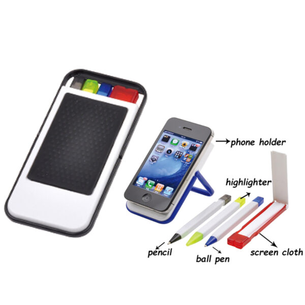 Mobile Holder with Pen Sets and Cloth