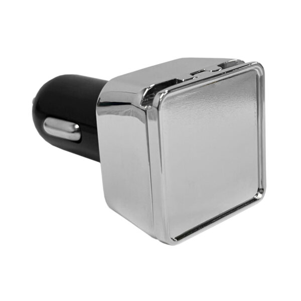 Dual Square Metal Car Charger - Image 3