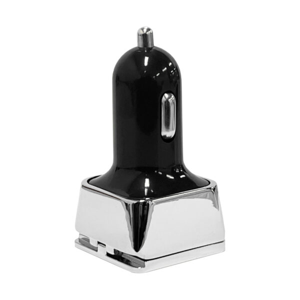 Dual Square Metal Car Charger - Image 4