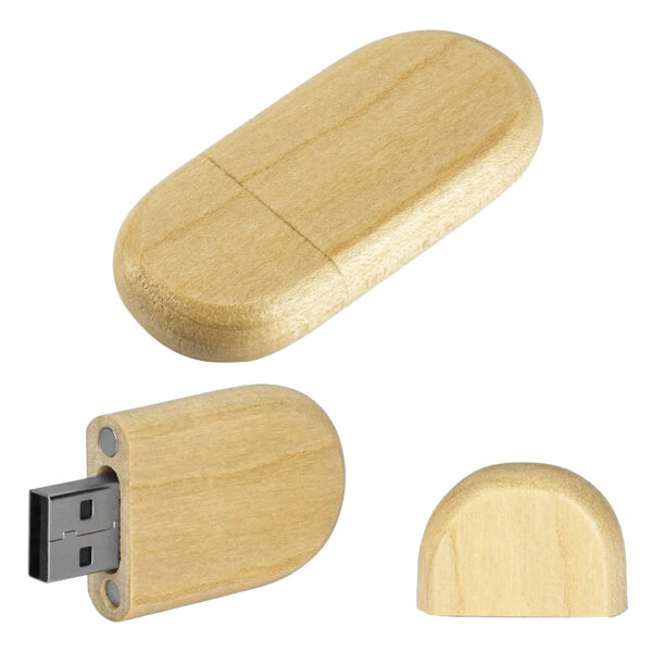 Okoolar Bamboo USB 16GB - Image 3