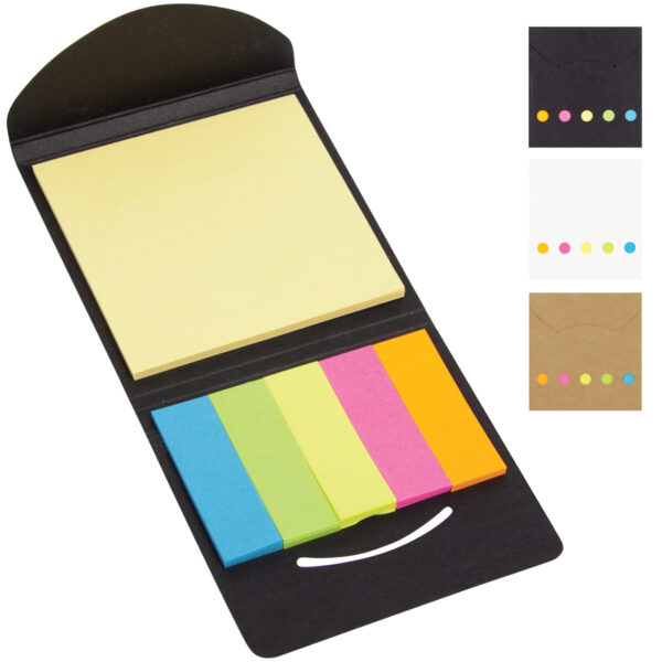 Sticky note pad and flag set